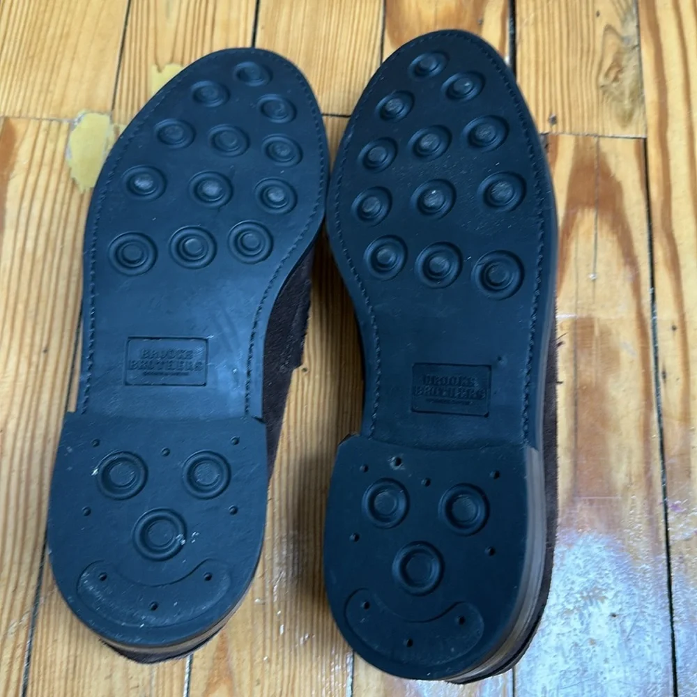 Brooks Brothers Men Brown Suede Loafers 10.5 D - Picture 9 of 10